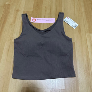 (XS) Uniqlo Airism Cotton V neck cropped bra top