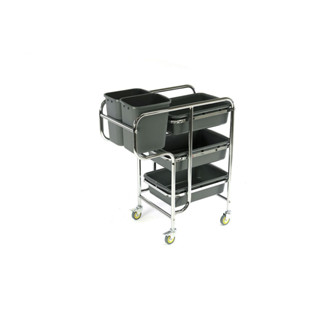 Food waste clearing cart รถเข็นเก็บจาน ขนาด 80x44x93 cm D-016