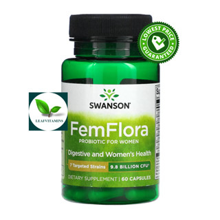 Swanson Ultra- FemFlora Probiotic for Women 9.8 Billion CFU / 60 Capsules