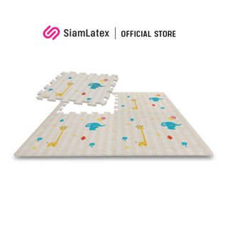 SiamLatex แผ่นรองคลาน จิ๊กซอ กันกระแทก รุ่น Pixel สำหรับ ทารก-เด็ก ผลิตจาก Poly Urethane กันน้ำ