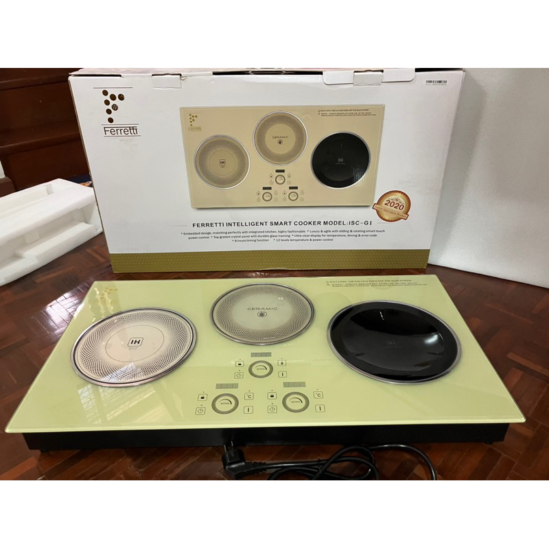 เตาไฟฟ้าสามหัว ferretti