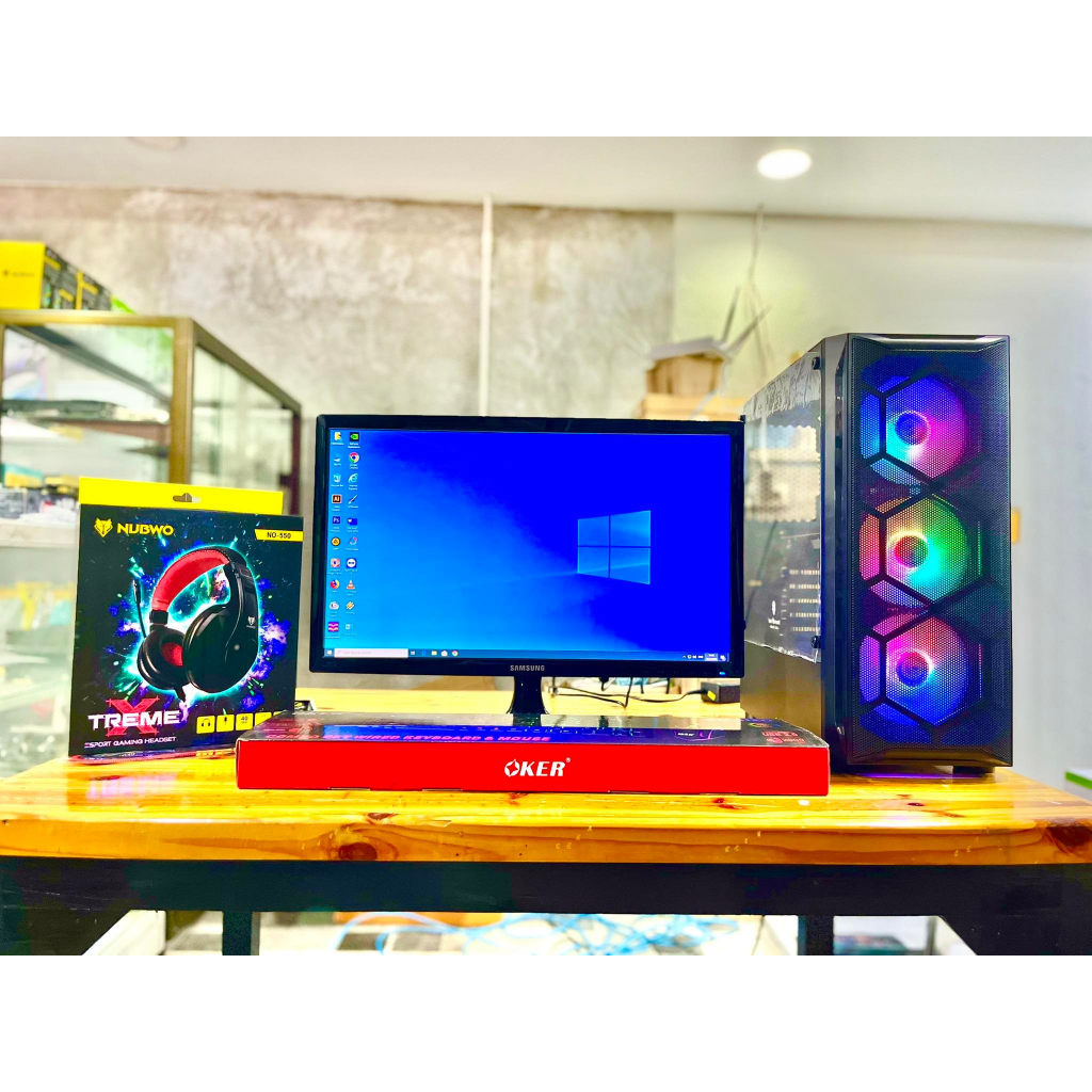 CORE I5 GEN4 / RAM16GB / RX580 8GB /600W มือ1ประกัน3ปี / SSD 240GBมือ1ประกัน3ปี/จอ20นิ้ว ครบชุดพร้อม