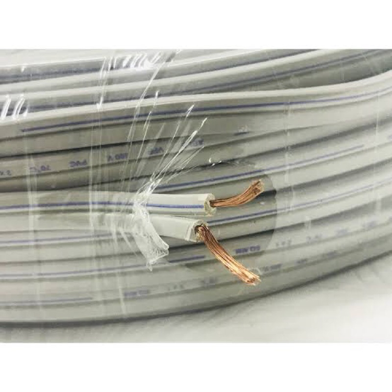 สายไฟอ่อน VFF SPEAKER  ขนาด 2x2.5 sq.mm ⚡️ เลือกความยาว 50 เมตร 100หลา 100 เมตร หลากหลายยี่ห้อ👍🏻