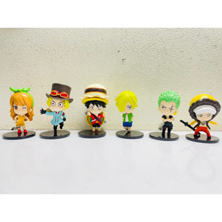 one piece gashapon toy 100 MM (6 piece)