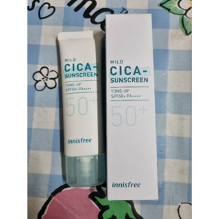 Innisfree mild cica sunscreen tone up spf50+pa++++ 50ml exp 062025