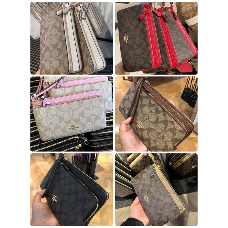 Coach2ซิปL แท้💯% มีช่องใส่บัตรเยอะ