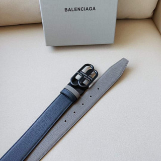 เข็มขัด BA LENCIAGA BELT  LOGO SIZE 34MM  งานออริหนังแท้