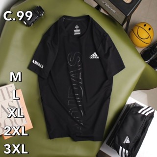 เสื้อคอกลม Adidas เสื้อกีฬาเ สื้อออกกำลังกายใส่สบายเนื้อผ้าดี