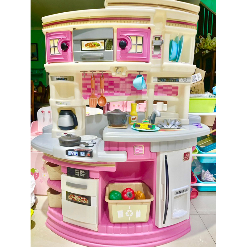 ชุดครัวสีชมพูละมุนStep2