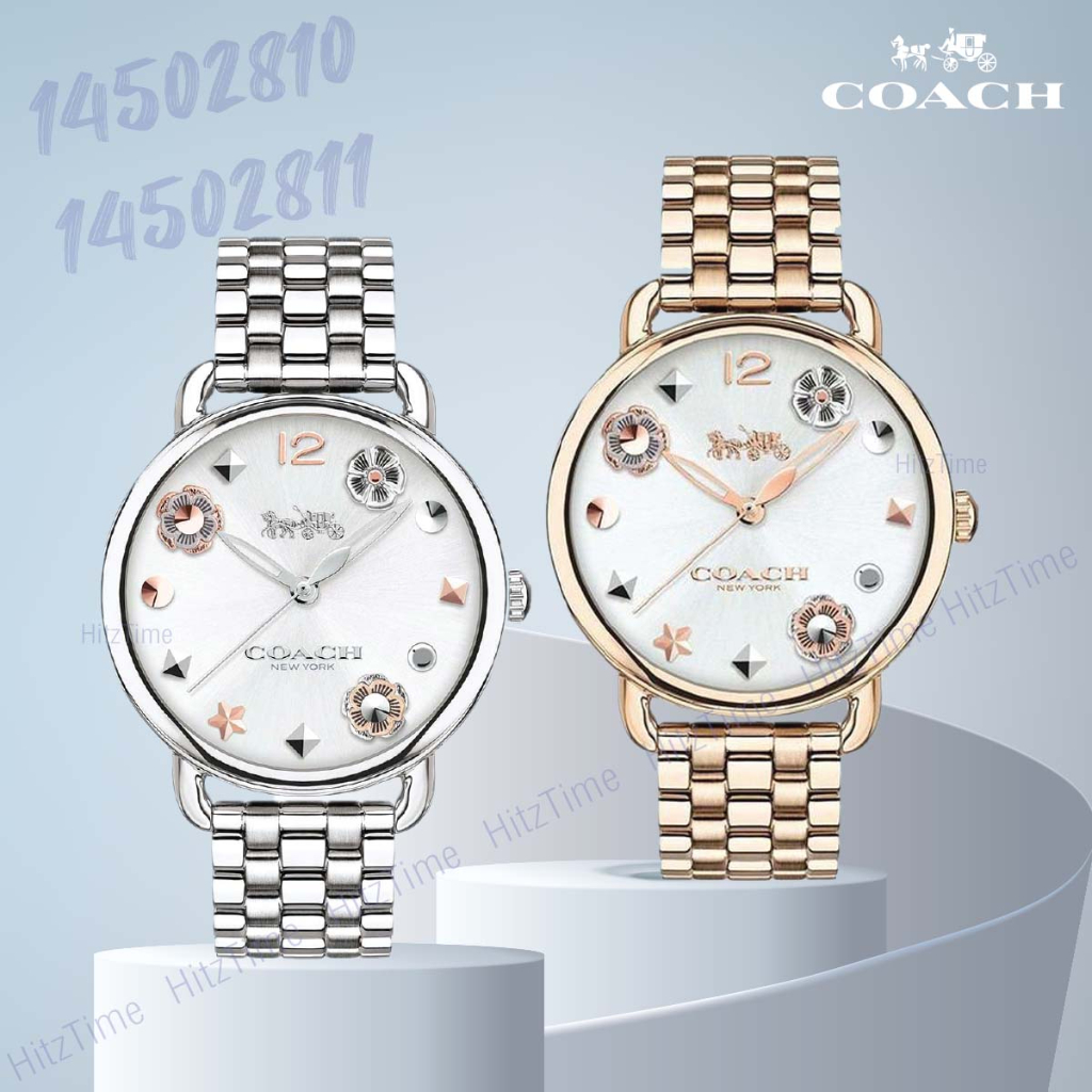 นาฬิกา COACH นาฬิกาข้อมือผู้หญิง แบรนด์เนม ของแท้ รุ่น 14502811 COACH นาฬิกาข้อมือ Watch โค้ช นาฬิกากันน้ำ