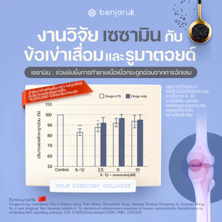 [2 กระปุก] น้ำมันงาดำสกัดเย็น ผสมสารสกัดเซซามิน ตราเบญจรักษ์