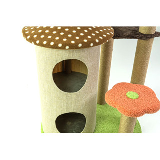 Cat condo คอนโดแมว บ้านดอกเห็ด 68x68x109 cm ST200224-9