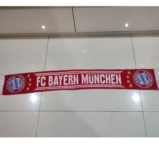 ผ้าพันคอ บาร์เยิร์น มิวนิค ของแท้ ลายสวยๆ ของที่ระลึก ทีมบอล fc bayern munich ของเก็บสะสม