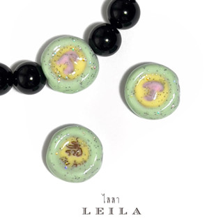 Leila Amulets หัวนะโม รุ่นรวยพันล้าน Baby Leila Collection สีเขียว (พร้อมกำไลหินฟรีตามรูป)