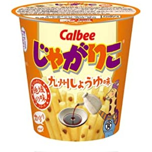 Calbee Jagarico Kyushu ซีอิ๊ว รสถั่วเหลือง 52 กรัม X 12 ชิ้น ส่งตรงจากญี่ปุ่น