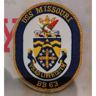 อาร์มทหาร USS ISSOULIBERTAN BB 63 Patch