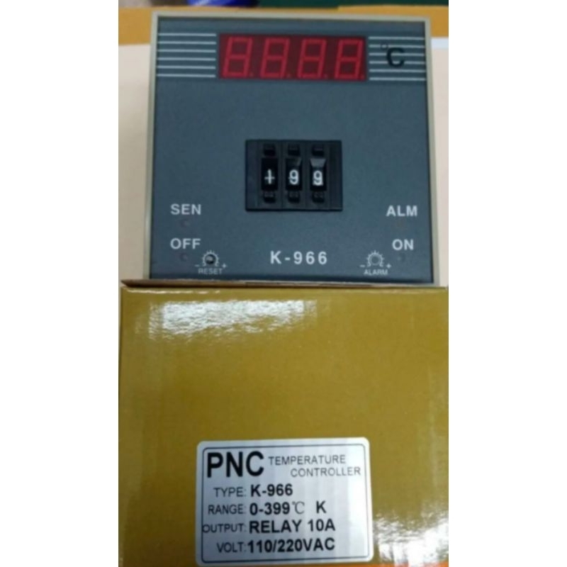 TEMPER TURE CONTROLER-TYPE K-966 ขนาด 96x96-RANGE 0-399 องศา-OUTPUT-RELAY -10A  VOLT 110-220VACสินค้