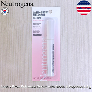 Neutrogena® Lash + Brow Enhancer Serum with Biotin &amp; Peptides 2.5 g นูโทรจีนา เซรั่มบำรุงขนตาและขนคิ้ว