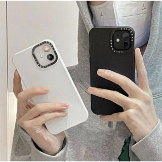 -Silicone กำมะหยี่ Black /White /Deep Blue เคสซิลิโคนกำมะหยี่ เคสสีพึ้น เคสสำหรับรุ่น 78/SE20 - 14 14plus 14pro 14promax