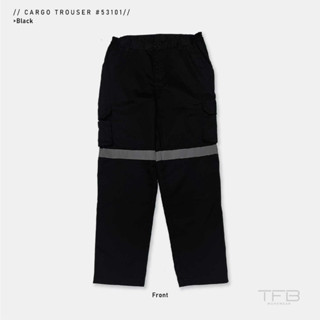 กางเกงคาโก้สีดำ (มีแถบสะท้อน) TFB Workwear