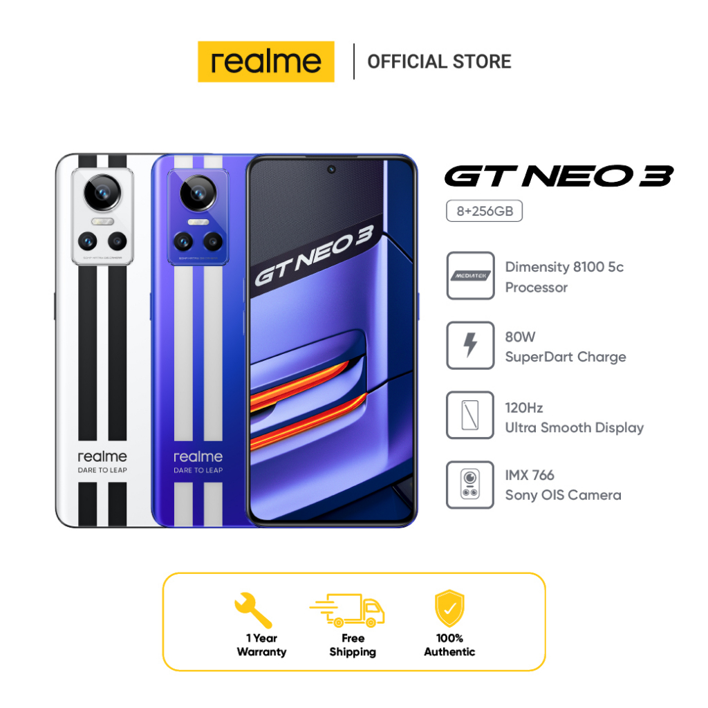 realme GT NEO 3(8+256GB) | Dimensity 8100 5G Processor| 6.7 inch screen 120Hz