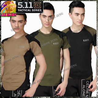 เสื้อยืดผู้ชาย เสื้อยืดคอกลมผู้ชาย เสื้อยืดคอกลมแขนสั้น-ยาว5.11Tacticalใส่ได้ทั้งหญิงทั้งชายเหมาะเดินป่าลาดตระเวนแห้งเร็