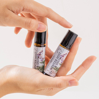 MHOB KWAN Natural Essential Oil Roller (10ml) กลิ่น Winter Mist &amp; Snow / น้ำมันหอมระเหย ขวดลูกกลิ้ง ขนาด 10ml