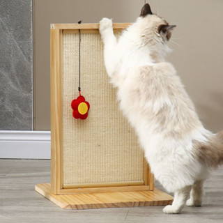 Cat Scratcher Board กระดานลับเล็บแมว ที่ลับเล็บแมว ที่ฝนเล็บแมว สีขาว 35x40x53 cm ST221011-14WH