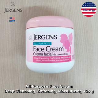 Jergens® All-Purpose Face Cream Deep Cleansing, Softening, Moisturizing 425 g เจอร์เกนส์ มอยเจอร์ไรเซอร์ครีม บำรุงผิว