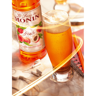 (HomeKoffee) MONIN Peach Syrup ไซรัป โมนิน กลิ่น พีช บรรจุขวด 700 ml (น้ำเชื่อม MONIN กลิ่น “Peach”)