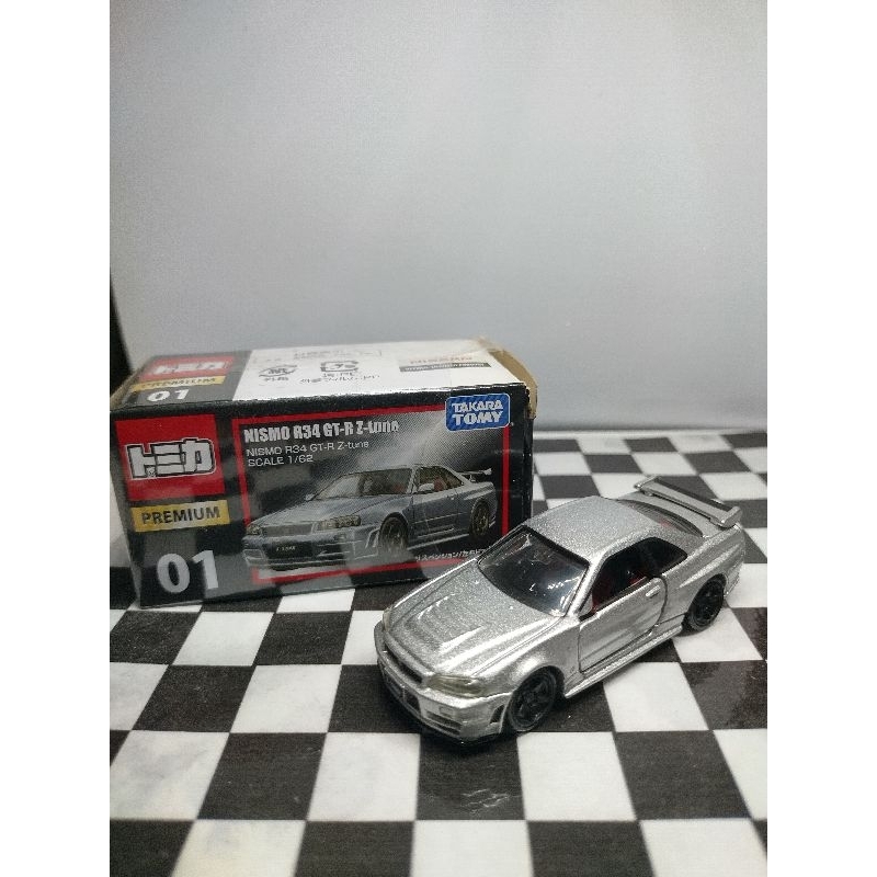 Tomica Premium No.01 Nissan Skyline GTR r34 Z-Tune  ขนาด 1:64