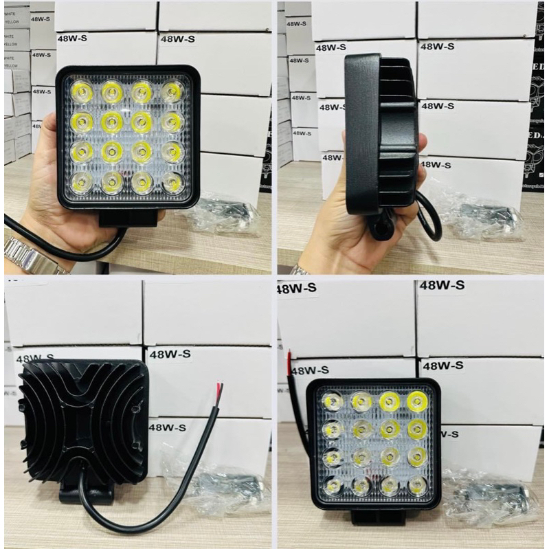 กลม42W led 12-24V  เหลี่ยม48W led 12-24V
