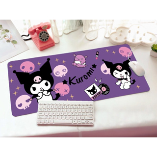 KUROMI  PP 2F แผ่นรอง คีย์บอร์ด รองคีย์บอร์ด keyboard ลาย KUROMI PP 2F ขนาด 30  x 70 cm แผ่นหนานุ่ม มียางกันลื่น   MNN