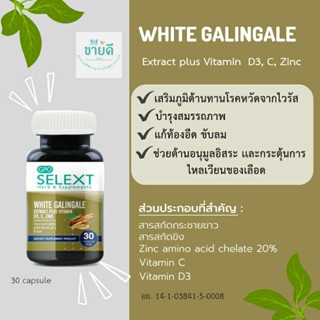 กระชายขาวสกัด พลัส Vitamin D3, C, Zinc -  องค์การเภสัชกรรม GPO[Exp.01/2024]