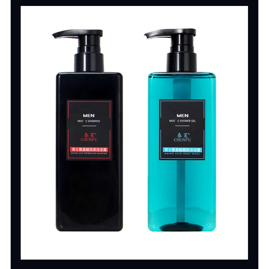 MEN500mlแชมพู&เจลอาบน้ำขจัดรังแคสำหรับผู้ชายที่ให้ความชุ่มชื้นและหอมติดทนนาน