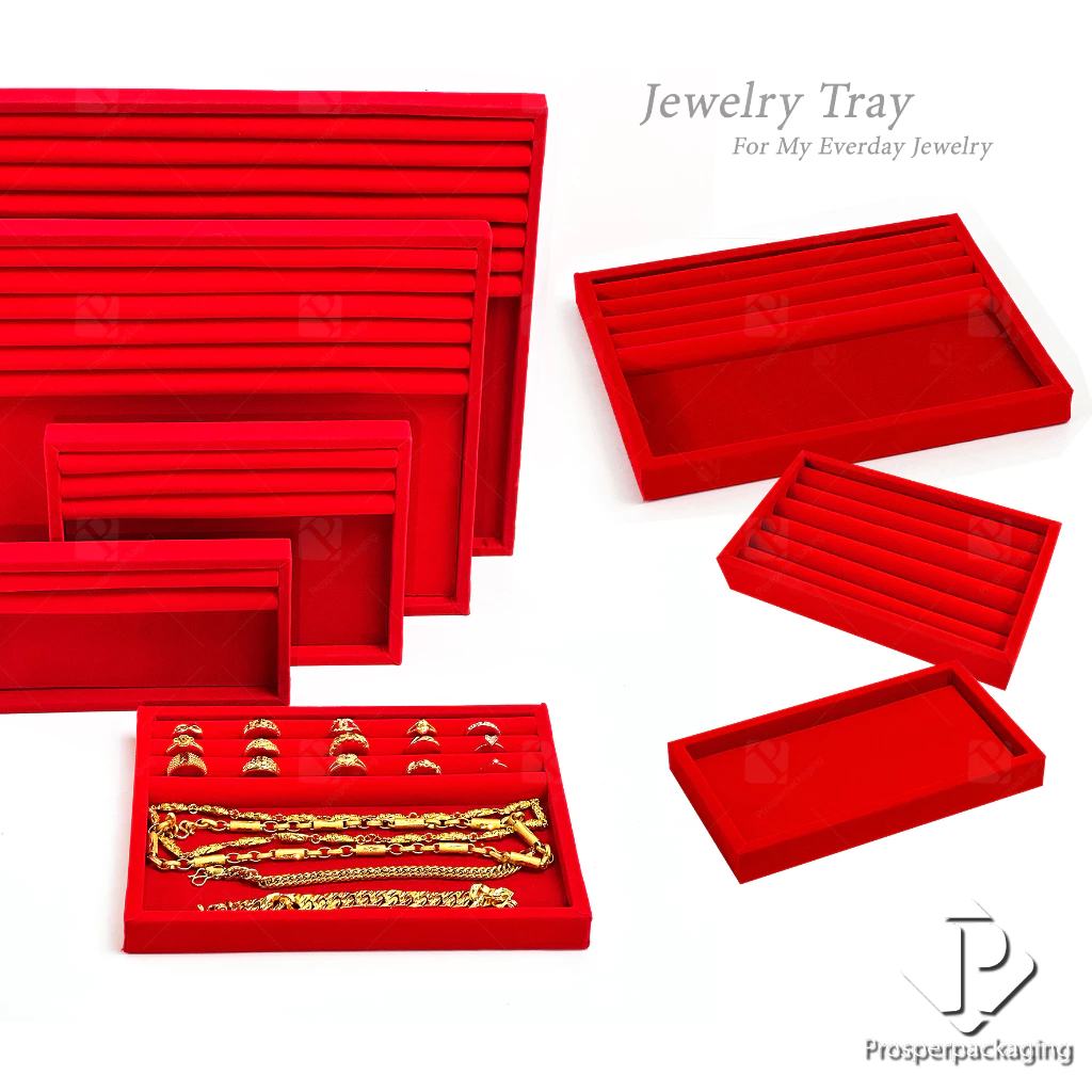 ถาดใส่แหวน ต่างหู เครื่องประดับ พระเครื่อง วางชิ้นงาน ทอง โชว์สินค้า จัดเก็บของใช้ในชีวิตประจำวันได้