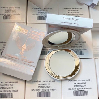 Charlotte Tilbury Airbrush Fair-Medium Brightening Flawless Finish ขนาดปกติ 9 gแป้งหน้าใสปกปิดเบลอผิว