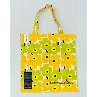 [ใส่code&gt;&gt;ทักแชท] Marimekko totebag pieni unikko yellow color silver medal