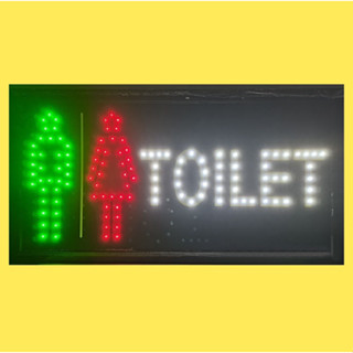 ป้ายไฟLED ( TOILET ) หลอดไฟLED ประหยัดไฟ เสียบ ปลั๊กไฟ บ้าน เพิ่มเอกลักษณ์สีสันสวยงาม ดึงดูดสายตา