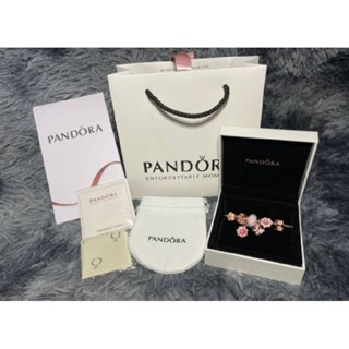 สร้อยPandora.  Pink  Butterfly  + Dream Catcher  Grey    งานพร้อมกล่องแบรนด์ +ถุงกำมะหยี่+การ์ด+ ถุงแบรนด์ครบเซ็ต