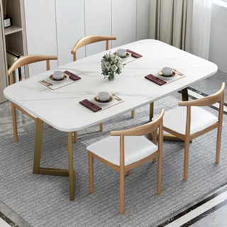 ชุดโต๊ะทานอาหาร 4 ที่นั่ง มาพร้อมเก้าอี้ Dining Table Shoppingmart