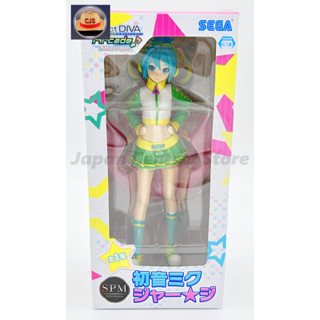 [ส่งตรงจากญี่ปุ่น] ฟิกเกอร์ Sega Hatsune Miku Jersey Vocaloid - Limited Premium Figure - Project Diva Arcade ของแท้จากญี่ปุ่น