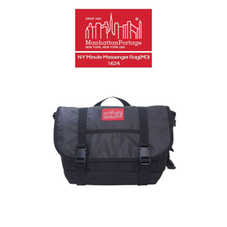 Manhattan Portage RED LABEL NY Minute Messenger Bag (MD) (1624) - Black | กระเป๋าสะพายข้าง