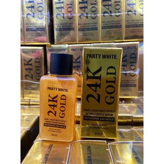 Party White 24K GOLD snail essence serum 30 ml.