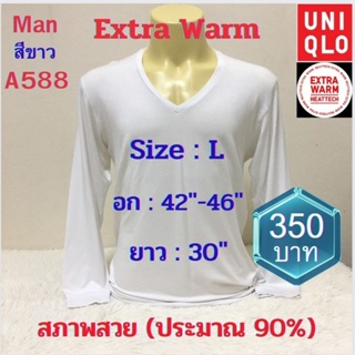 A588 เสื้อฮีทเทคเอ็กซ์ตร้าวอร์มชาย uniqlo heattech extra warm man มือ2