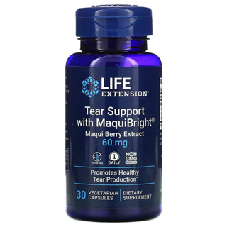 Life Extension Tear Support with MaquiBright Maqui Berry Extract 60 mg 30 Vegetarian Capsules