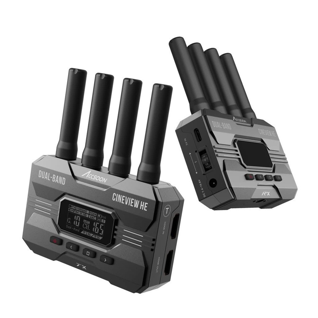 Accsoon CineView HE Wireless Video Transmitter & Receiver เครื่องส่งสัญญาณภาพไร้สาย ส่งได้ไกล 350 เมตร ดีเลย์ต่ำ 60ms