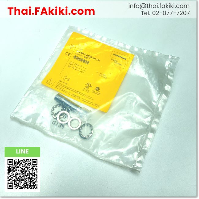 พร้อมส่ง,(A)Unused, BI4-M12-AN6X-H1141 Inductive Proximity Sensors ,สเปค DC10-30V, NPN ,TURCK (66-00