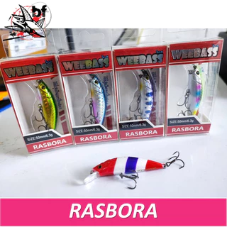 Weebass Sinking Rasbora เหยื่อปลั๊ก ดำตื้น วีแบส รุ่น ราสโบร่า ยาว5 ซม. หนัก 6.3กรัม