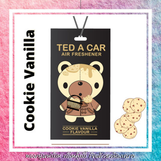 แผ่นน้ำหอมรูปหมี Ted a car : Cookie vanilla กลิ่น คุ้กกี้วนิลา